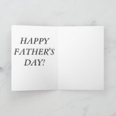 Vaderdag Wenskaart/typografie Kaart (Binnen)