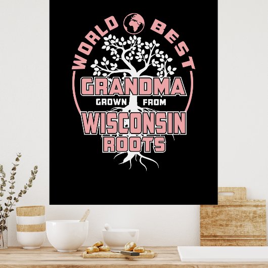 Vaderdag | Wereld beste oma Poster (Keuken)