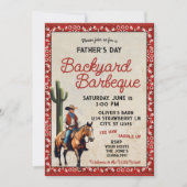 Vaderdag Westerne Cowboy Barbeque Kaart (Voorkant)