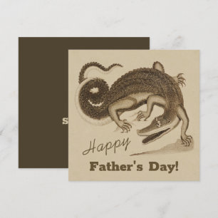 Vaderdag Wild happy dansende krokodillenkaart Kaart