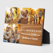 Vaderdag Wood 5 Fotocollage Beste Daddy Ooit Fotoplaat (Zijkant)