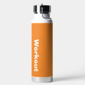 Vaderdag Workout Logo Sinaasappel Waterfles (Links)