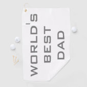 Vaderdag World's beste vader Golfhanddoek (Insitu)