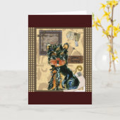 VADERDAG YORKIE KAART (Gele Bloem)