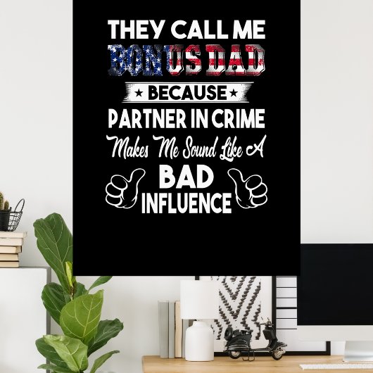 Vaderdag | Ze noemen me Bonus Pap Poster (Thuiskantoor)