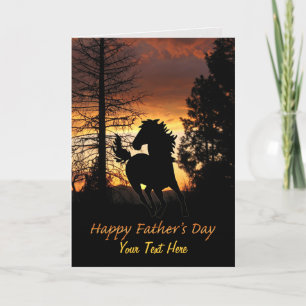 Vaderdag - Zonnesetkaart voor wilde paarden Kaart