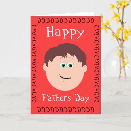 Vaderdag (zoon) kaart (Gele Bloem)