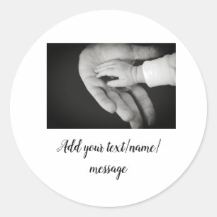 vaderdag zoon vader vader vader toevoegen foto tek ronde sticker