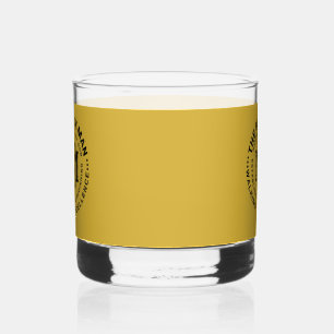 Vaderdag Zwart Man Embleem Keepsake Liquor Whisky Glas