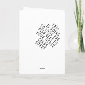 Vaderdagkaart Victoriaans gedicht Kaart (Achterkant)