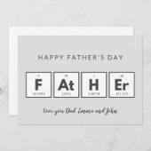 Vaderdagkaarten Cool Fun Bedankkaart (Voorkant / Achterkant)