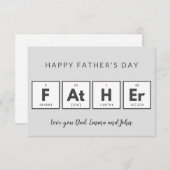 Vaderdagkaarten Cool Fun Notitiekaartje (Voorkant / Achterkant)