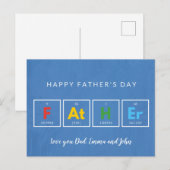 Vaderdagkaarten Koel kleurrijk Briefkaart (Voorkant / Achterkant)