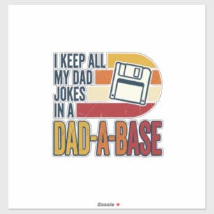Vadergrap Vader-A-Basis Retro Grappige Vader Vecto Sticker