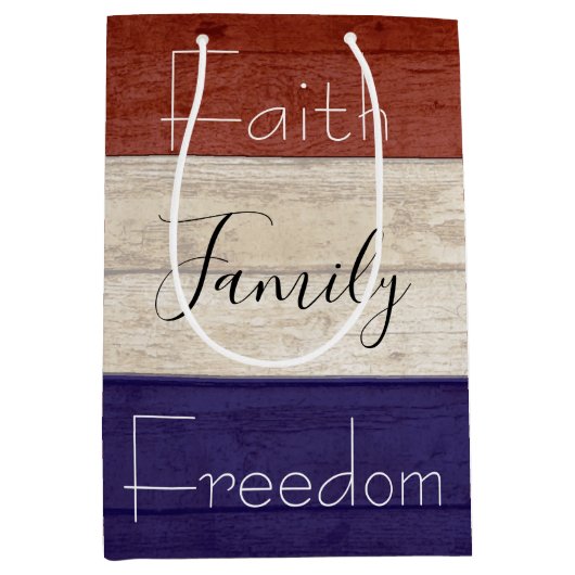 vaderlandslievend hout medium cadeauzakje (Voorkant)