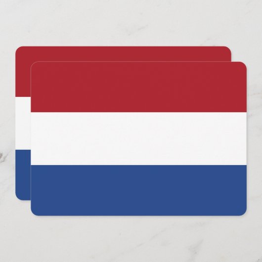 Vaderlandslievende uitnodigingen met de Nederlands (Voorkant / Achterkant)