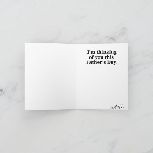 Vaderloze Vaderdag - Verticale berg Kaart (Binnen)