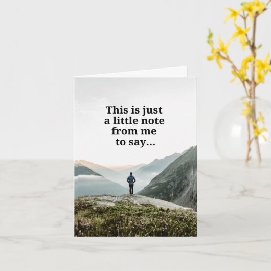 Vaderloze Vaderdag - Verticale berg Kaart (Gele Bloem)