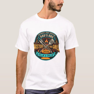 Vader's BBQ Master Van De Grill Vaderdag T-shirt