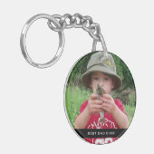 Vaders Dag Aangepast Foto Beste vader ooit Sleutelhanger (Voorkant Links)