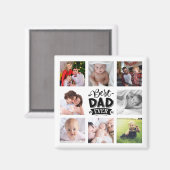 Vaders Dag Foto Collage Gift DAD Magneet (Voorkant / Achterkant)