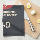 Vaders Dag Vlees Roken BBQ Pit Master Papa Aangepa Theedoek (Quarter Fold)