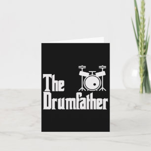 Vaders Day De Drum-Father Drummer Muzikant Pa G Kaart