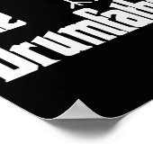 Vaders Day De Drum-Father Drummer Muzikant Pa G Poster (Hoek)