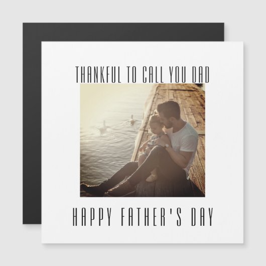 Vaders Day Upload je eigen Memory Photo Magnet (Voorkant / Achterkant)