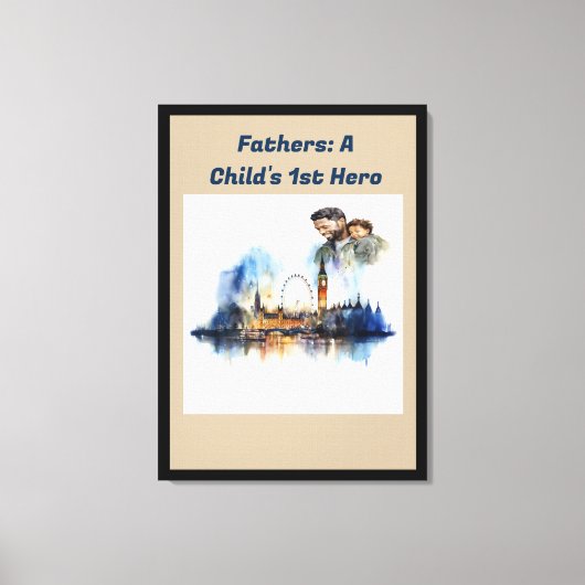 Vaders: De 1e Held van een kind Canvas Afdruk (Voorkant)