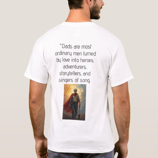 Vaders: gewone Mannen veranderen in helden T-shirt (Achterkant)