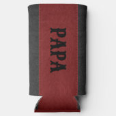 Vaders Gift Idee Rood & Zwart gestikt leer (Achterkant)