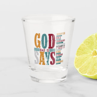 Vaders God zegt papa Shot Glas