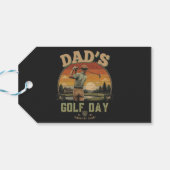 Vader's Golfdag Cadeaulabel (Achterkant Horizontaal)
