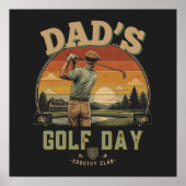 Vader's Golfdag Poster (Voorkant)