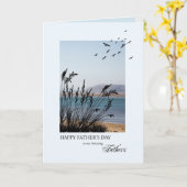 Vaders op Vaderdag, Seaside Scene Kaart (Gele Bloem)