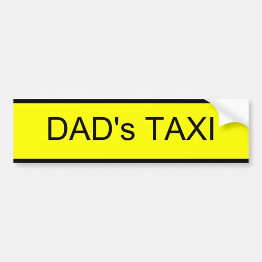 vaders taxi bumpersticker (Voorkant)