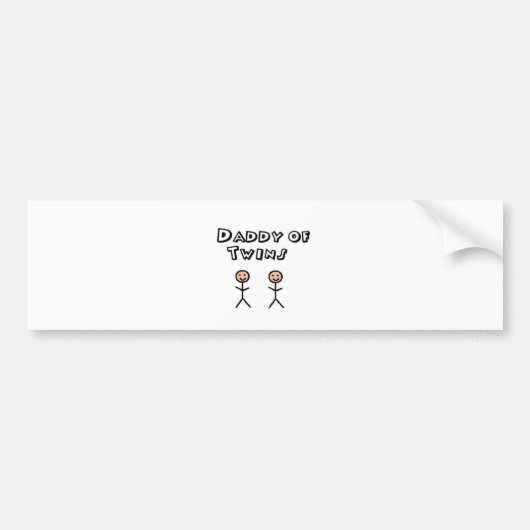 vaders tweeling bumpersticker (Voorkant)