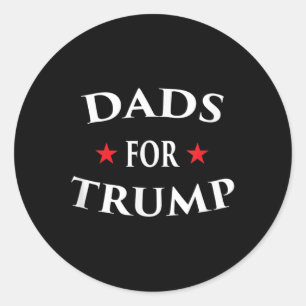 Vaders voor Trump Pro Life bouwen de Wall Vote Ral Ronde Sticker