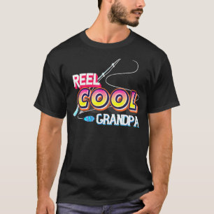 Vaderschap Dag Reel Cool Opa Vissen Visser T-shirt