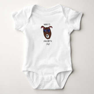 "Vaderschap Favoriete Pup" Baby Bodysuit