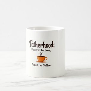 Vaderschap gevoed door koffie Mok - Funny Dad Gift