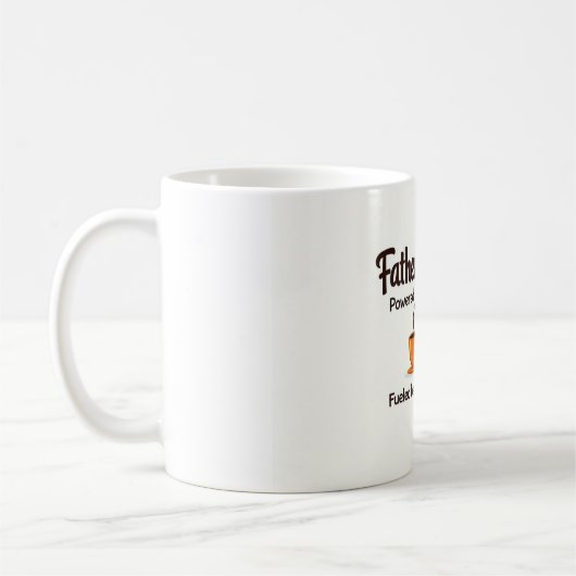 Vaderschap gevoed door koffie Mok - Funny Dad Gift (Links)