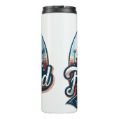 Vaderschap honkbal: gekoesterde Park herinneringen Thermosbeker (Achterkant)