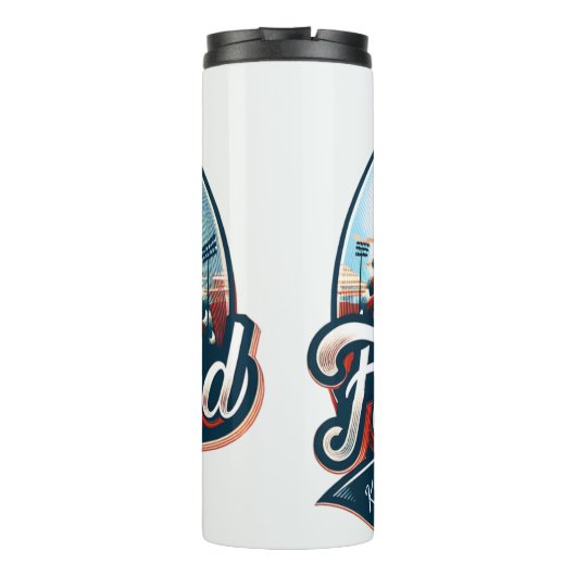 Vaderschap honkbal: gekoesterde Park herinneringen Thermosbeker (Achterkant)