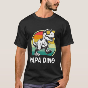 Vaderschap PAPA DINO PAPA Retro Grappig Toekomstig T-shirt