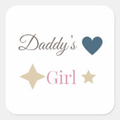 Vaderschap Sticker – Zoete Vader-Dochter Relatie  (Voorkant)