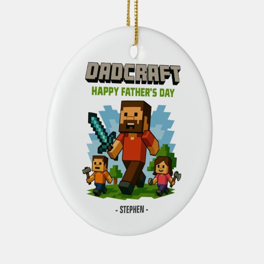 Vaderschapsmodus geactiveerd - Happy Father's Day Keramisch Ornament (Rechts)