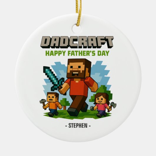 Vaderschapsmodus geactiveerd - Happy Father's Day Keramisch Ornament (Voorkant)
