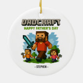 Vaderschapsmodus geactiveerd - Happy Father's Day Keramisch Ornament (Achterkant)